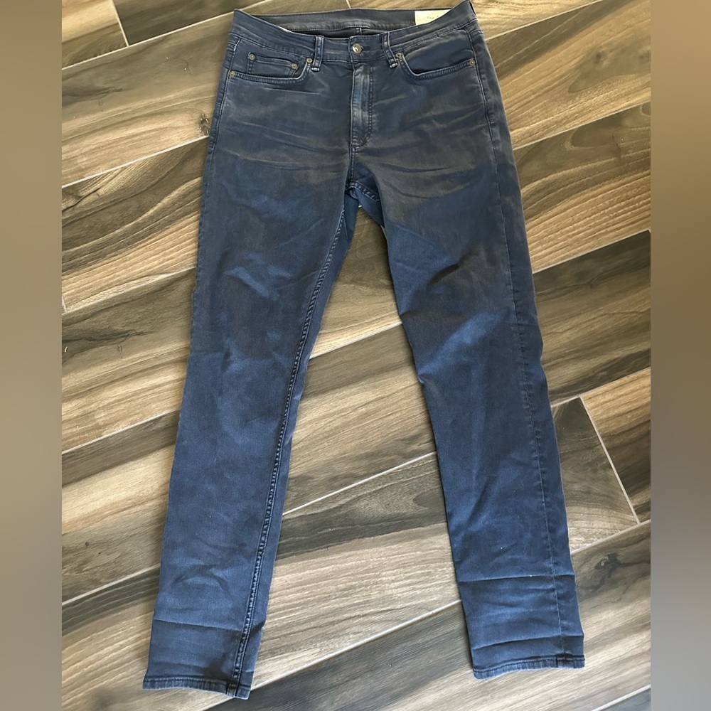 Rag & Bone Fit 2 Slim-Fit Stretch-Denim Navy Jeans